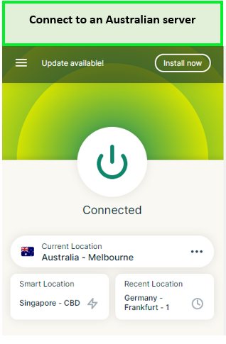 Connect to an Australian server