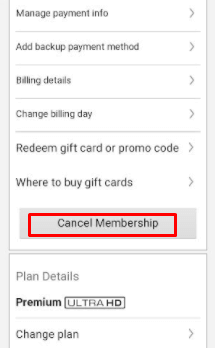 cancel-membership-on-netflix-android-app
