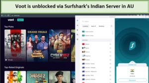 Surfsharks-Indian-server-unblocked-Voot-in-AU
