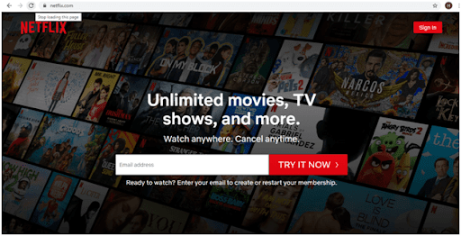 Homepage-of-American-Netflix