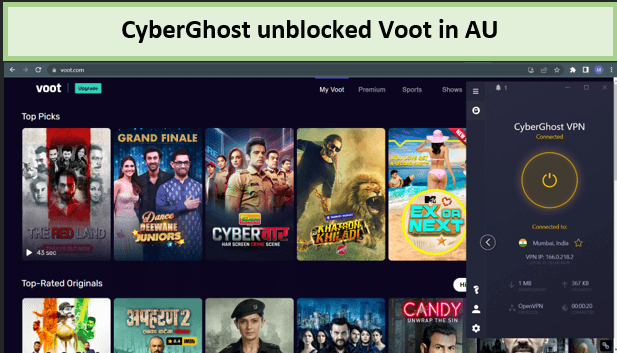 Voot-unblocked-in-au-via-CyberGhost
