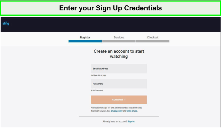 enter-sign-up-credentials