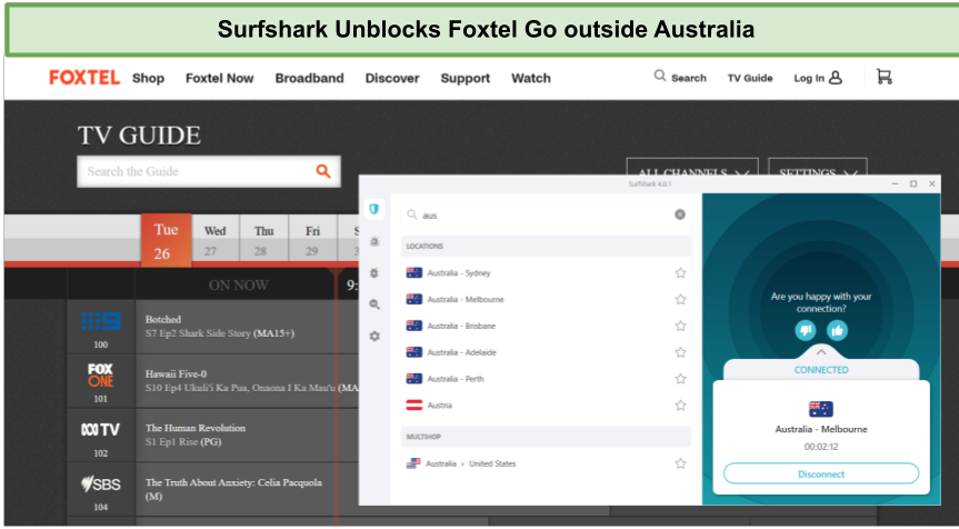 surfshark-unblocks-foxtel-go-outside-australia