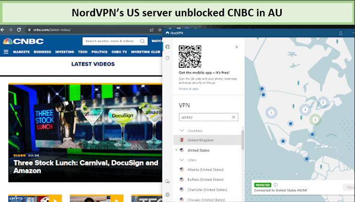 NordVPN-successfully-unblocked-cnbc-in-au