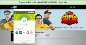 Mexican server of ExpressVPN unblocked Cine Latino in Australia