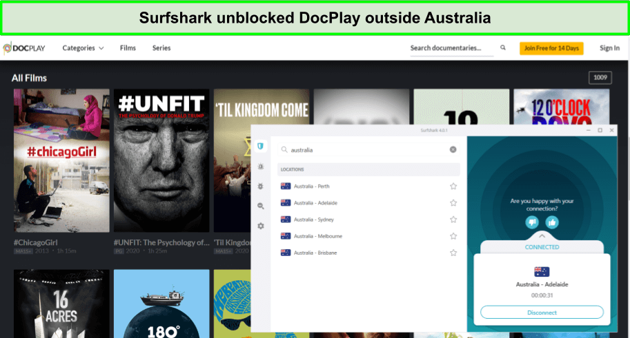 access-docplay-with-surfshark-outside-australia