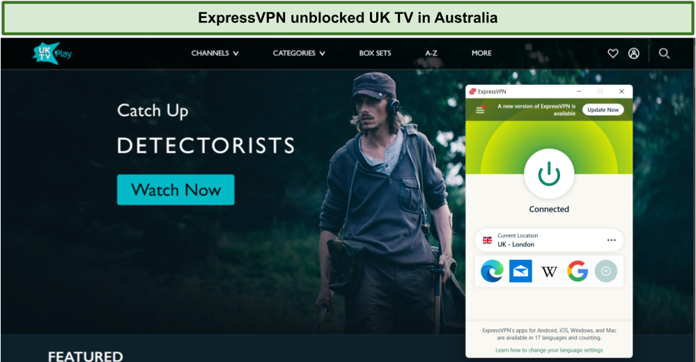 watch UK TV in Australia with ExpressVPN