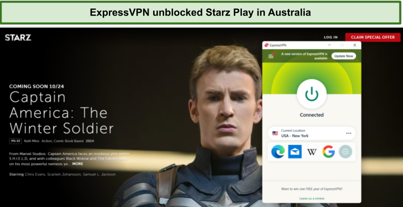 watch starz play in australia with expressvpn