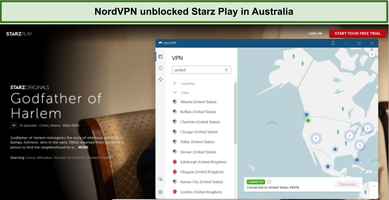 watch starz play in australia with nordvpn