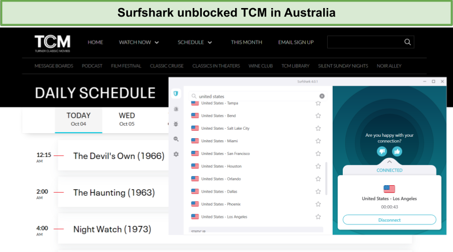 TCM in Australia with surfsark