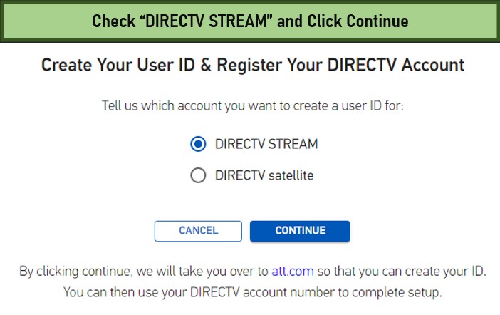 check-directv-stream-and-continue