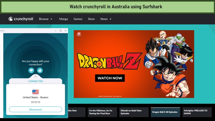 watch-crunchyroll-in-australia-with-surfshark