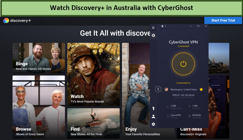 CyberGhost-unblocked-Discovery-plus-in-AU