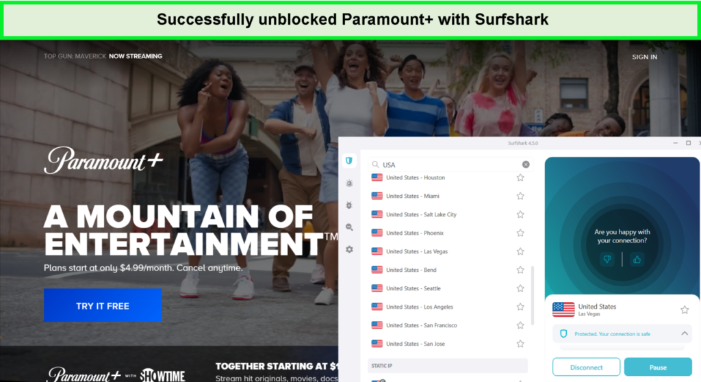 successfully-unblocked-paramount-with-surfshark-in-Au