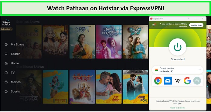 Watch Pathaan (2023) in Australia on Hotstar 