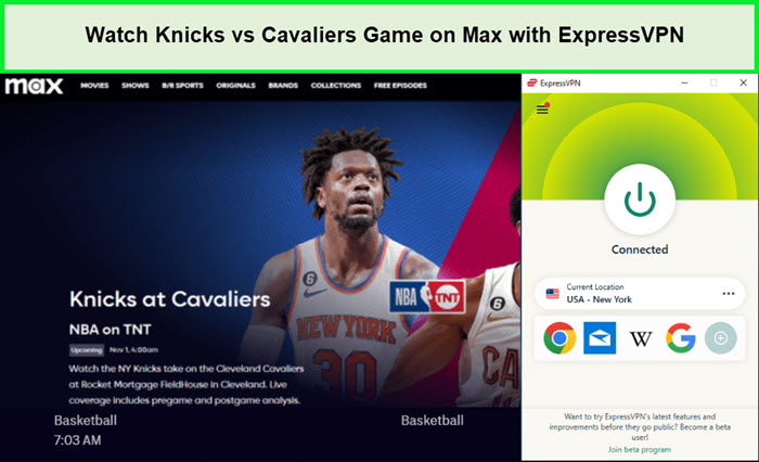 Watch-Knicks-vs-Cavaliers-Game-in-Australia-on-Max-with-ExpressVPN